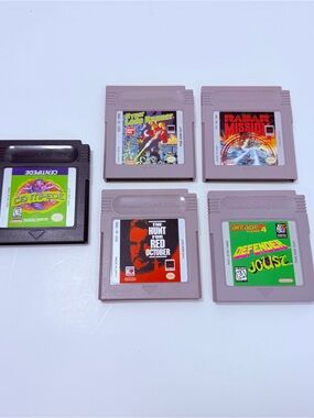 NINTENDO GAME BOY GAME LOT Joust, **Red October, Radar Mission, Lode*, Centipede